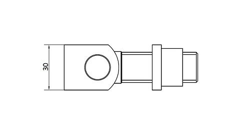 Комплектующие для распашных ворот Петля CAME H 18 регулируемая с гайкой, 42-68 мм, М18, приваривание в Тихорецке