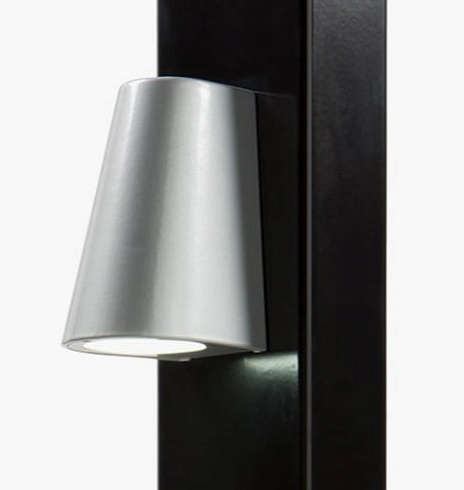 Заказать Элегантное LED-освещение Locinox (Бельгия) TRICONE для ворот, цвета zilver и 9005 (черный) в Тихорецке